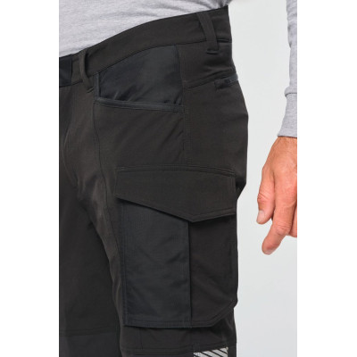 Recycled multi pocket stretch trousers